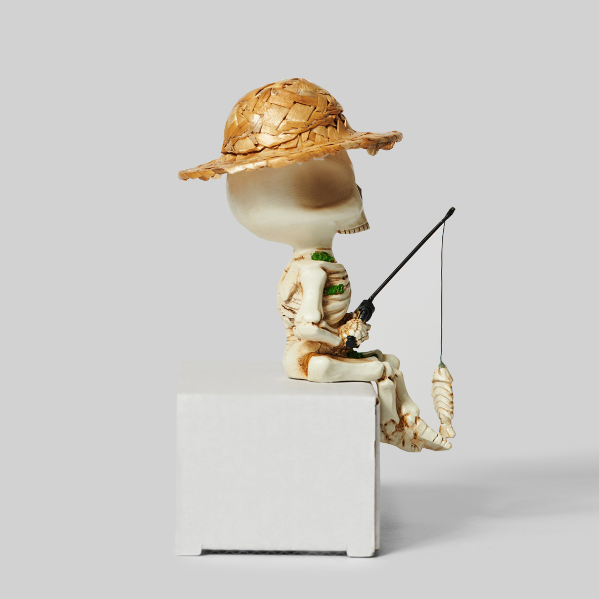 Creative Skeleton Fishing Small Desk Ornament