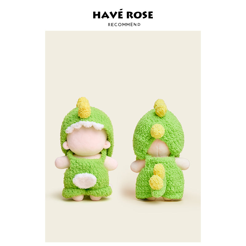 Labubu Outfit Dinosaur - Yellow & Green