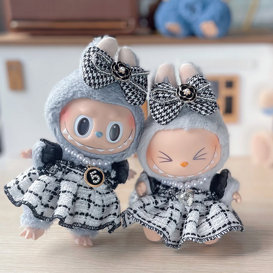 Labubu Dresses Black and White Dress 