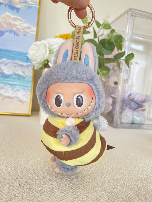 Labubu Exciting Macaron Doll Bee Clothes 