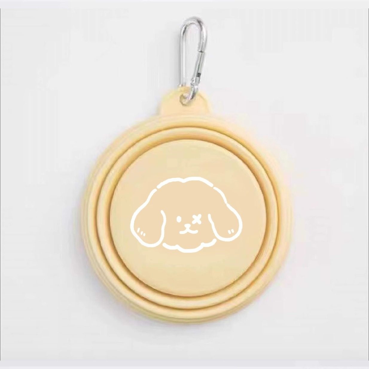 XPaws - Large Portable Silicone Collapsible Pet Bowl 650ml Yellow