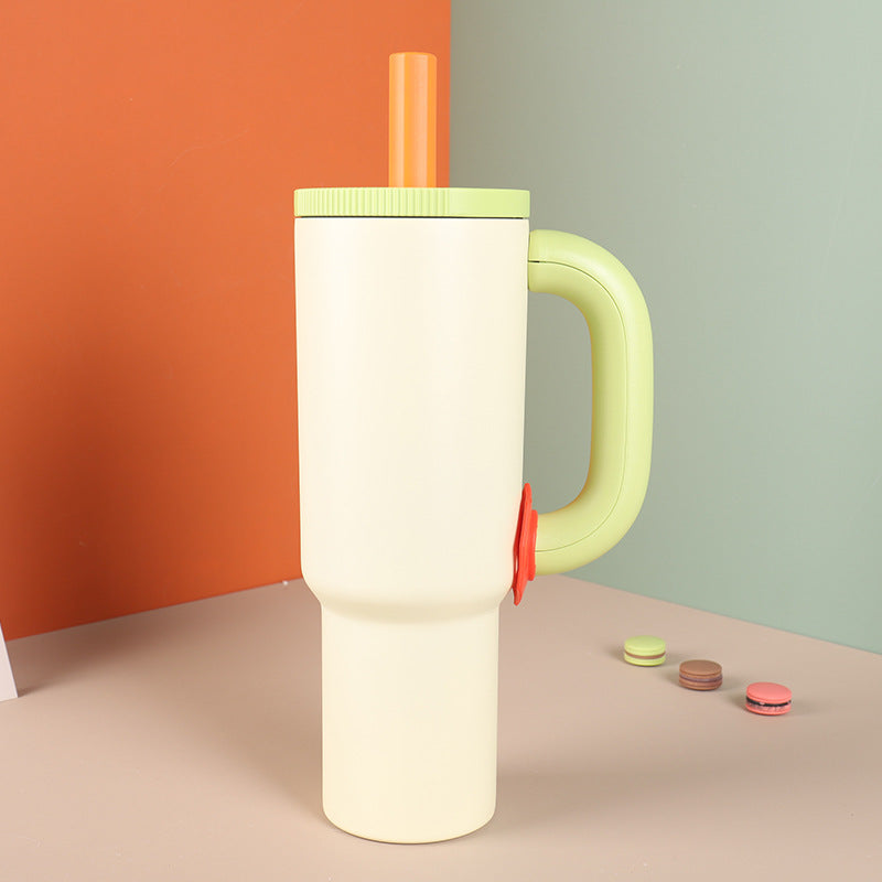 LIme Stainless Steel Straw Tumblers 40oz