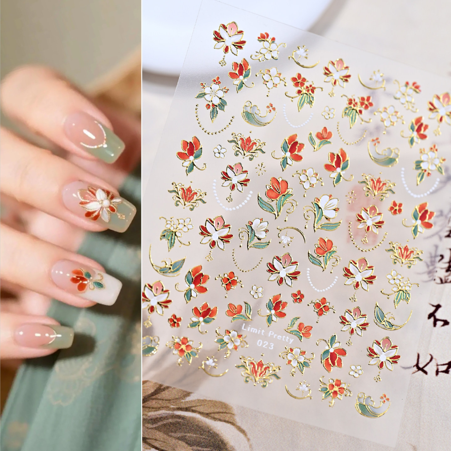 Limit Pretty Beauty - Nail Art Stickers Floral