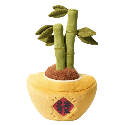 Lucky Bamboo Plush & Gold Sycee