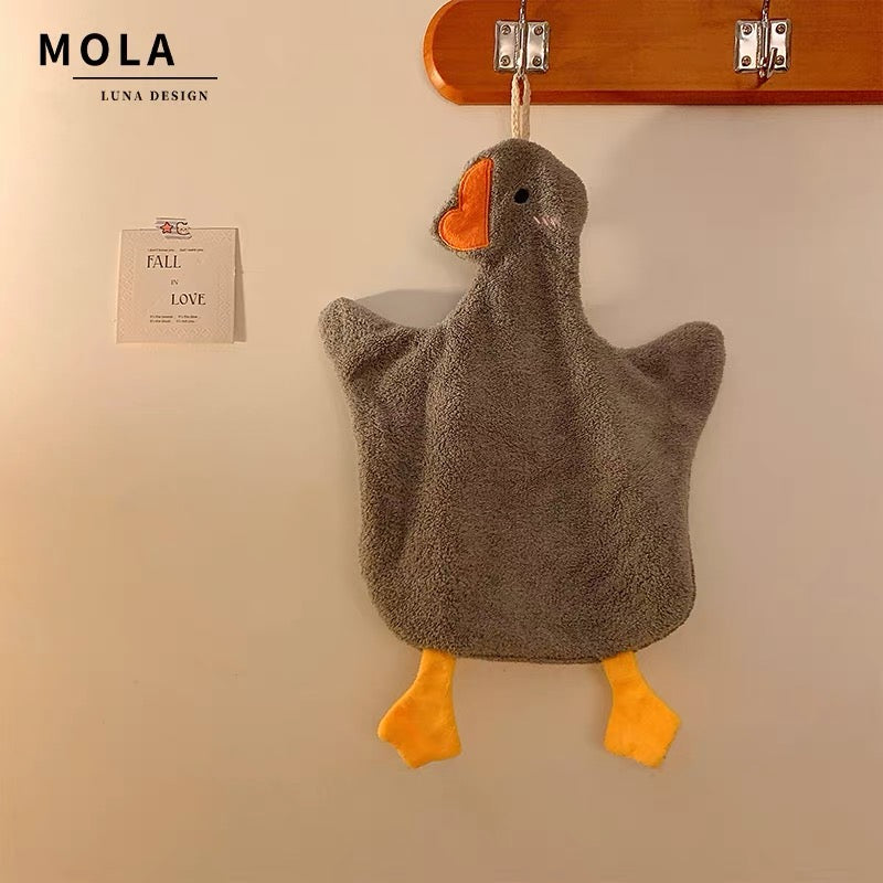MOLA LUNA - Cloral Fleece Goose Hand Towel Brown