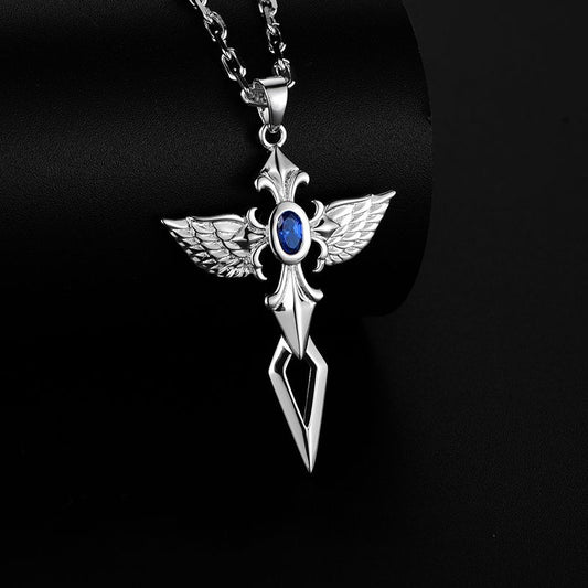 MYSH - Angel Silver Pendant Necklace
