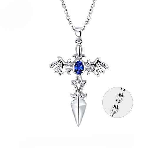 MYSH - Devil Silver Pendant Necklace