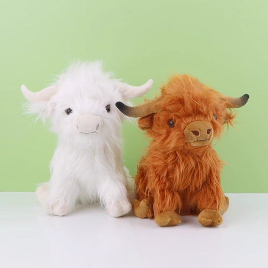 MiWan Box - Cute Scottish Highland Cattle Plush Toy