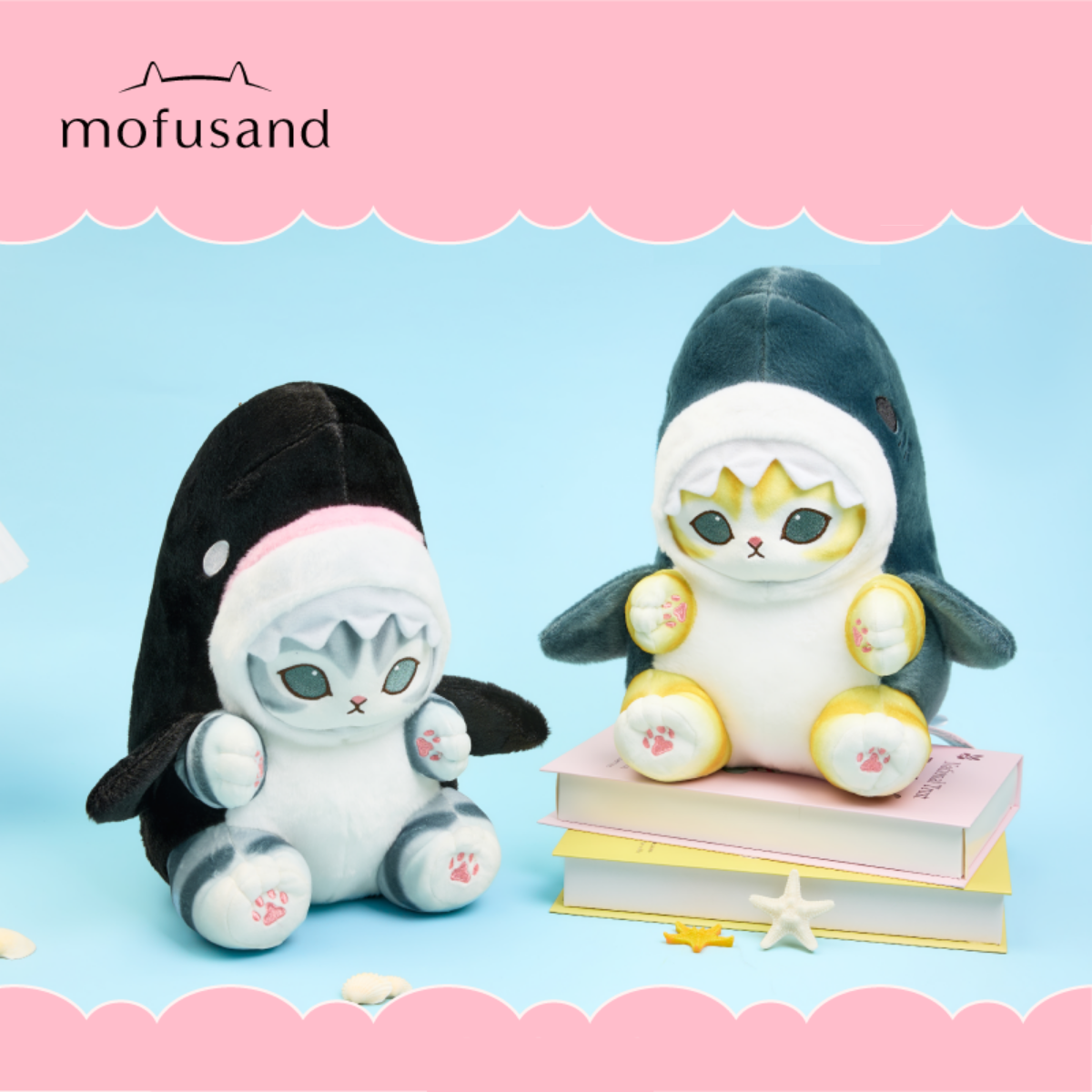 Mofusand Official - Ocean Series Shark x mofusand Plush Toy
