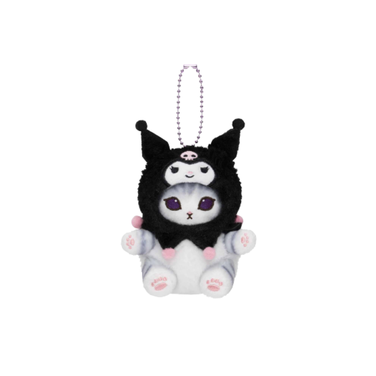 Mofusand Official - mofusand x Sanrio Characters Plush Bag Charm - Kuromi