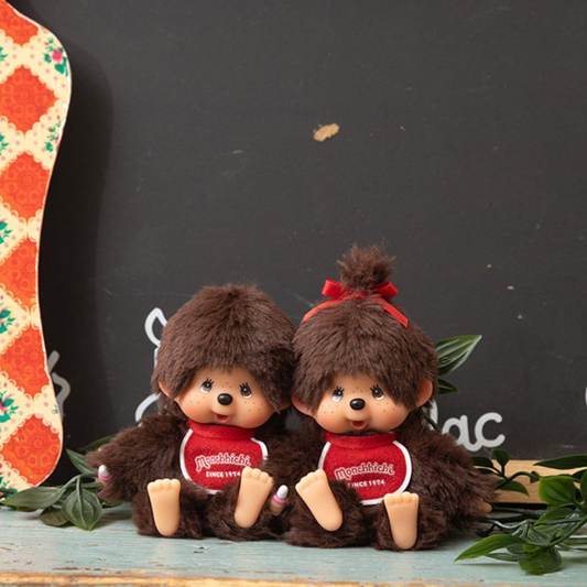 Monchhichi Official - Monchhichi Kun & Minchhichi Chan Plush Bag Charm