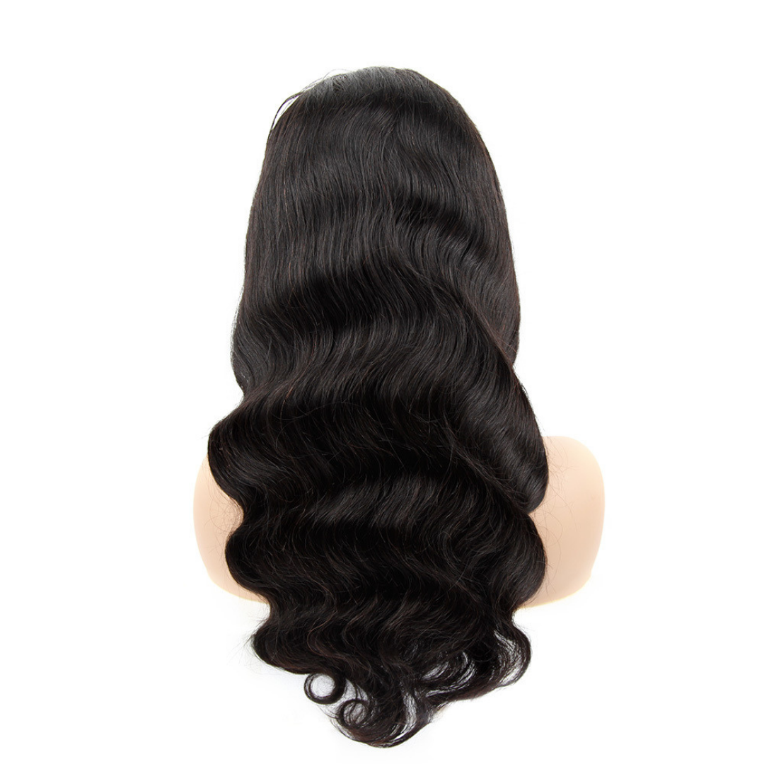 Natural Black Curly Lace Wigs 100% Real Human Hair