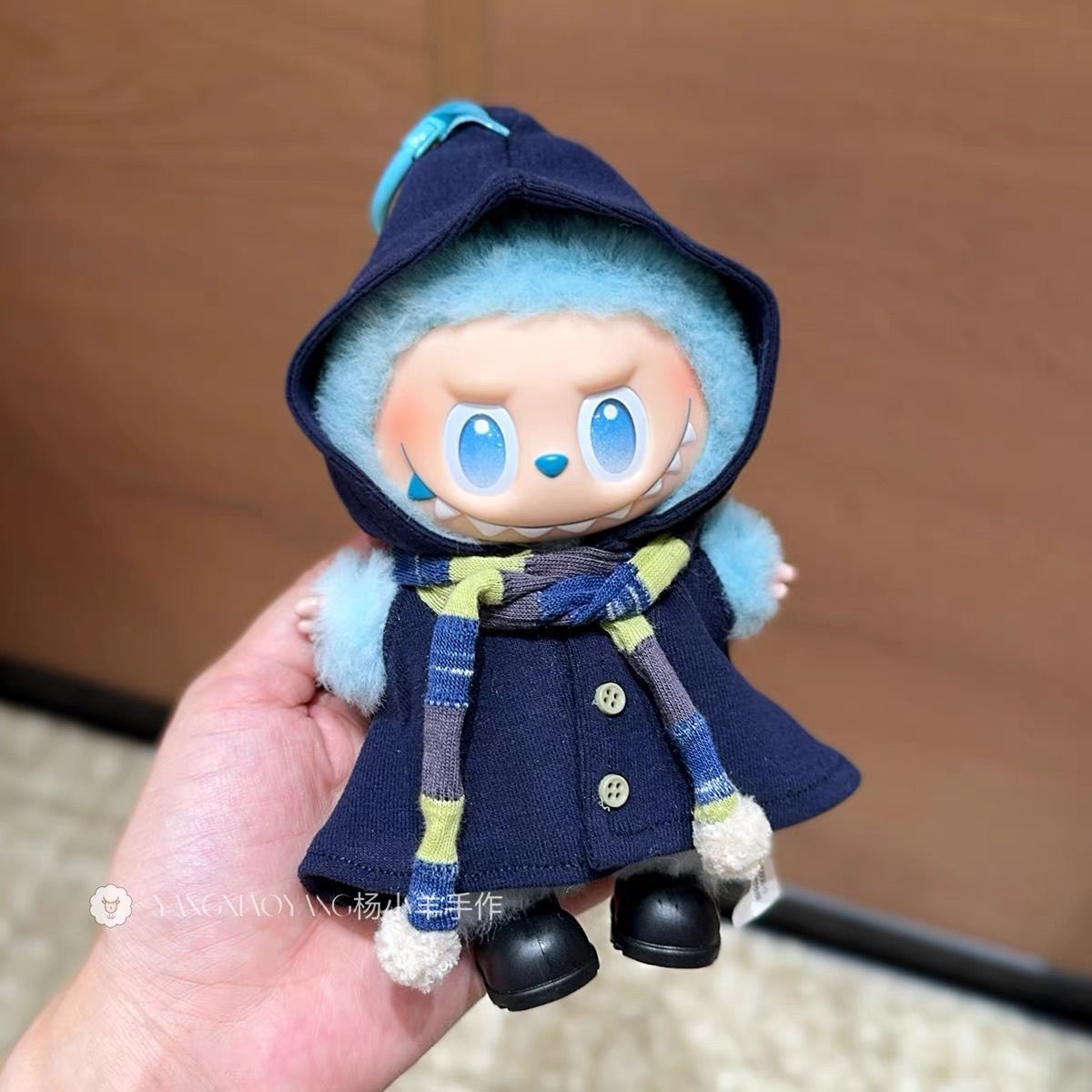 Blue Labubu Little Elf 17cm Doll Outfit