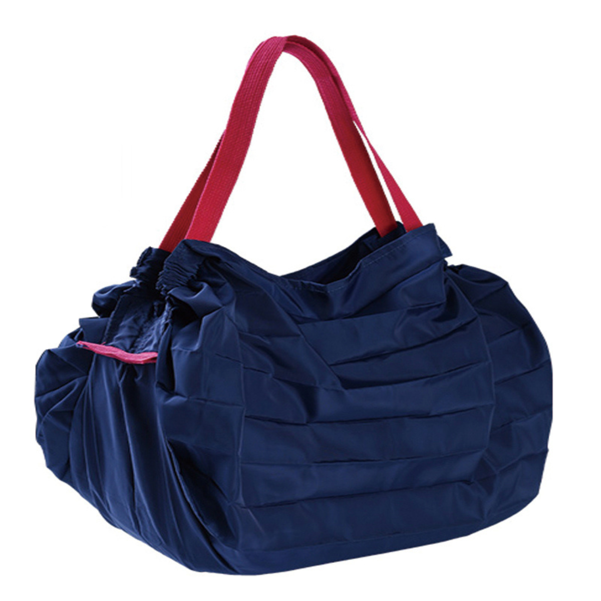 Navy Japanese-Style Foldable Super Large Shopping Bag