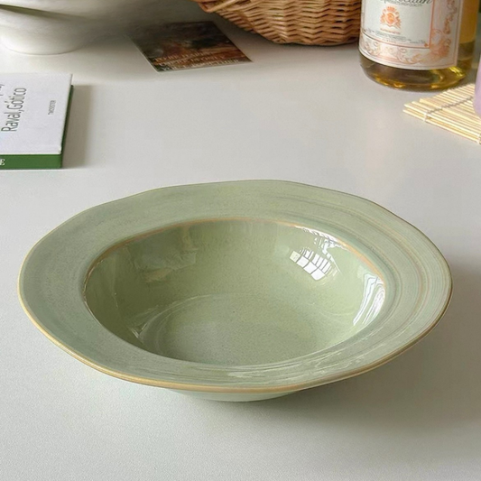 Ochovenado Home - Japanese Retro Ceramic Hat-Shaped Soup Plate