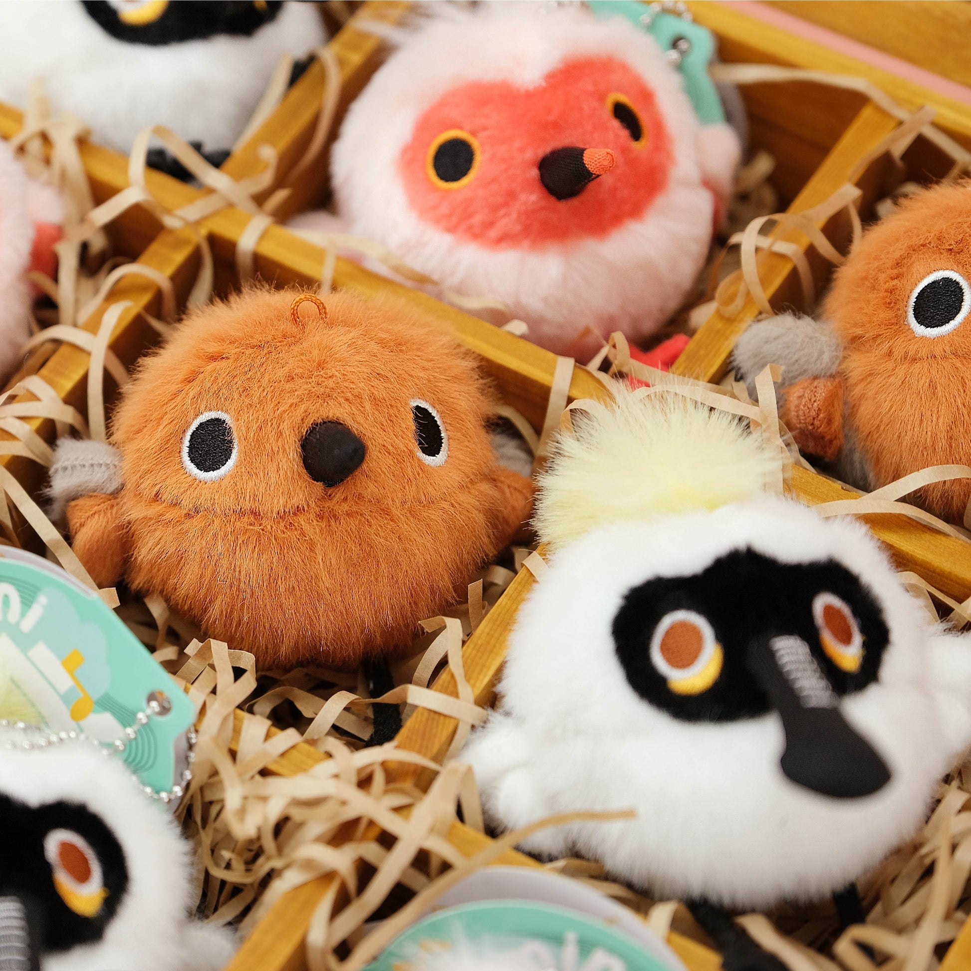 POPGREEN - Cute Sound-Making Bird Plush Charm