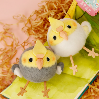 POPGREEN - Matching Cute Cockatiel Bird Plush Charm