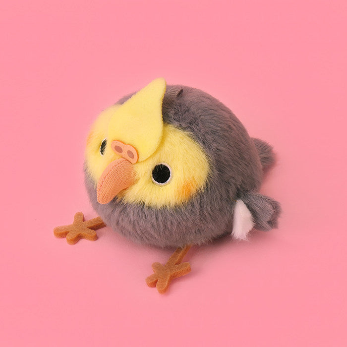 Grey POPGREEN - Matching Cute Cockatiel Bird Plush Charm