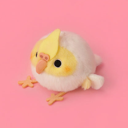 White POPGREEN - Matching Cute Cockatiel Bird Plush Charm