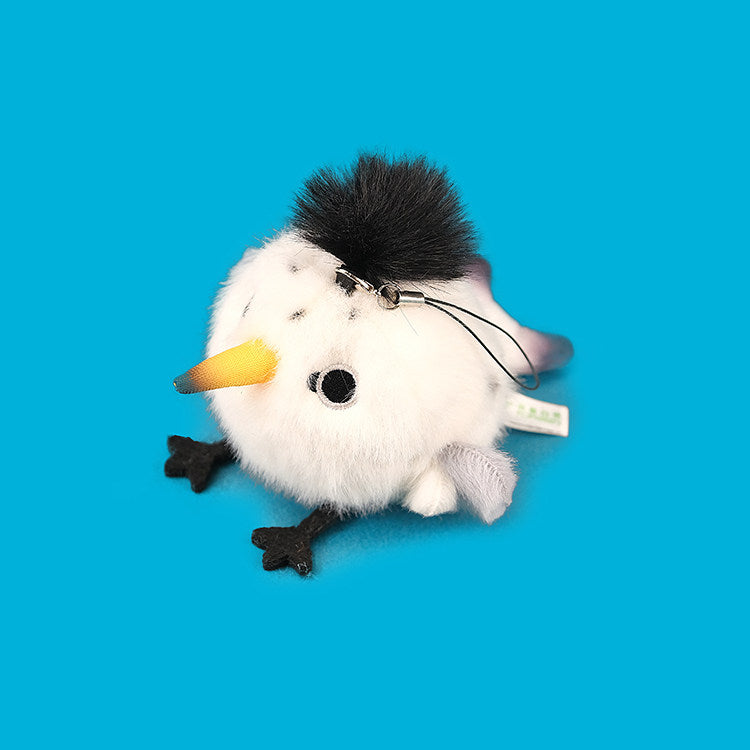 POPGREEN - Mini Chinese Crested Tern Sound-Making Bird Plush Charm