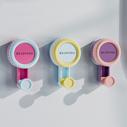 Pastel Tone Mini Suction Cup No-Drill Hooks Pack of 3