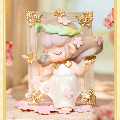 Cute and Baeutiful Painting Escape Nanci. It wears white dress and garland. It looks almost lifelike.