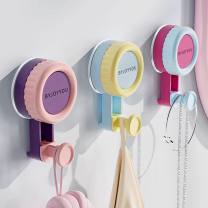 Pastel Tone Mini Suction Cup No-Drill Hooks