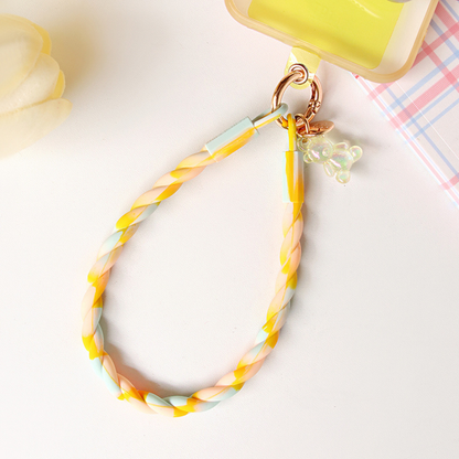 Yellow Dreamy Pastel Phone Wrist Strap