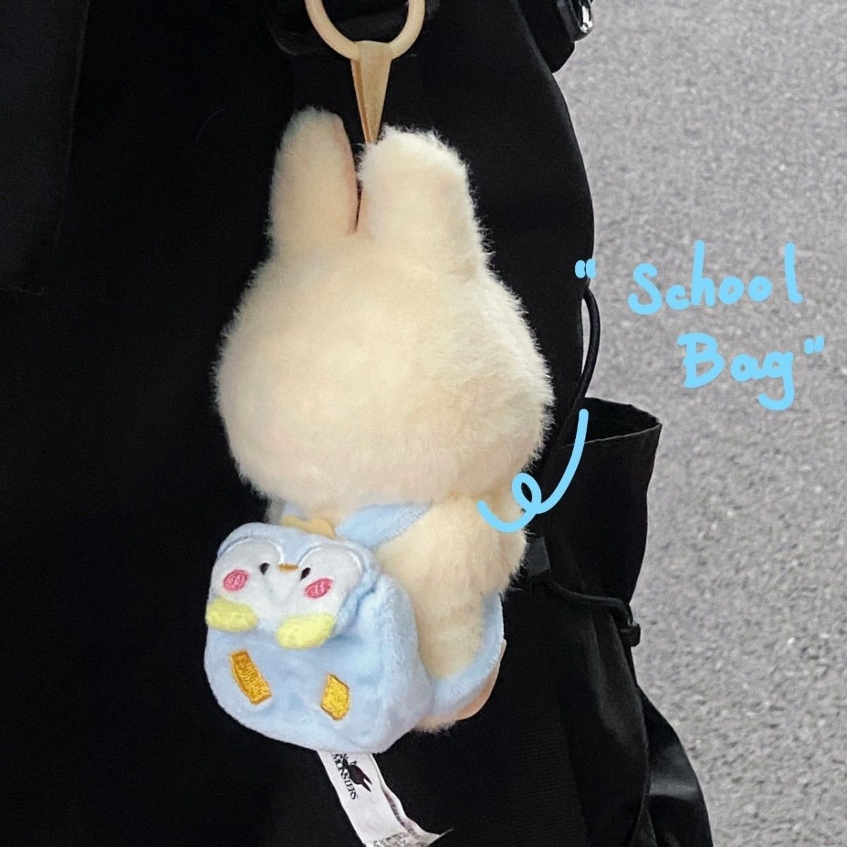 Penguin  Cute Backpack for Labubu & 17cm Doll
