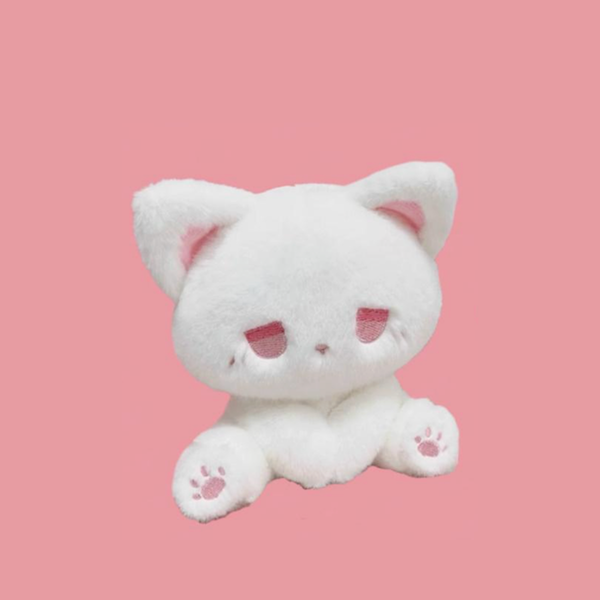 Pink Fun Toys - Emo White Cat Plush Toy