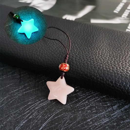 Pink Glow-in-the-Dark Star Guardian Phone Charm