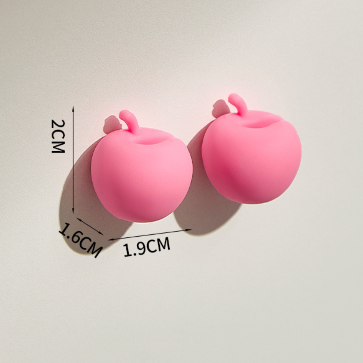 Self-Adhesive Mini Apple Cable Organiser Holder Pink