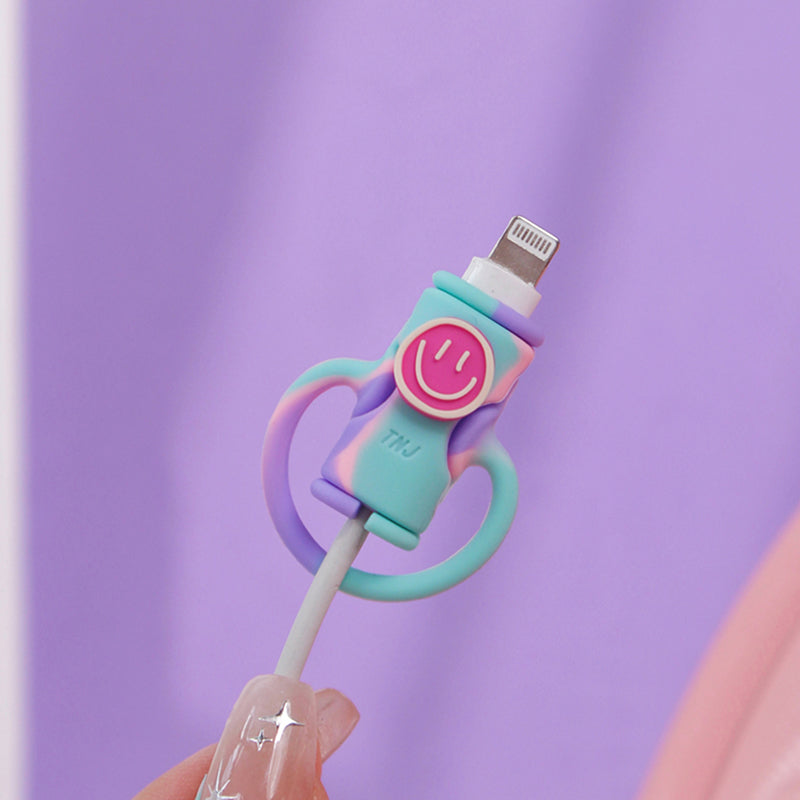 Anti-Break Protector for Cable Ports Smiley Face