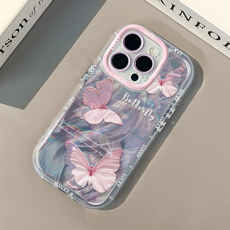 Pink Butterfly Case for iPhone