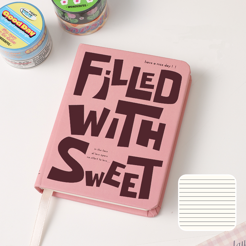 Pink Have a Nice Day Small Notebook