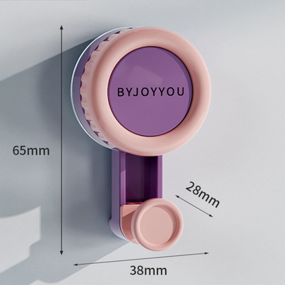 Pastel Tone Mini Suction Cup No-Drill Hooks Purple