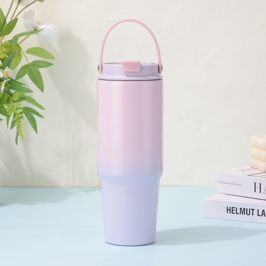 Purple Gradient Stainless Steel Car Tumbler 