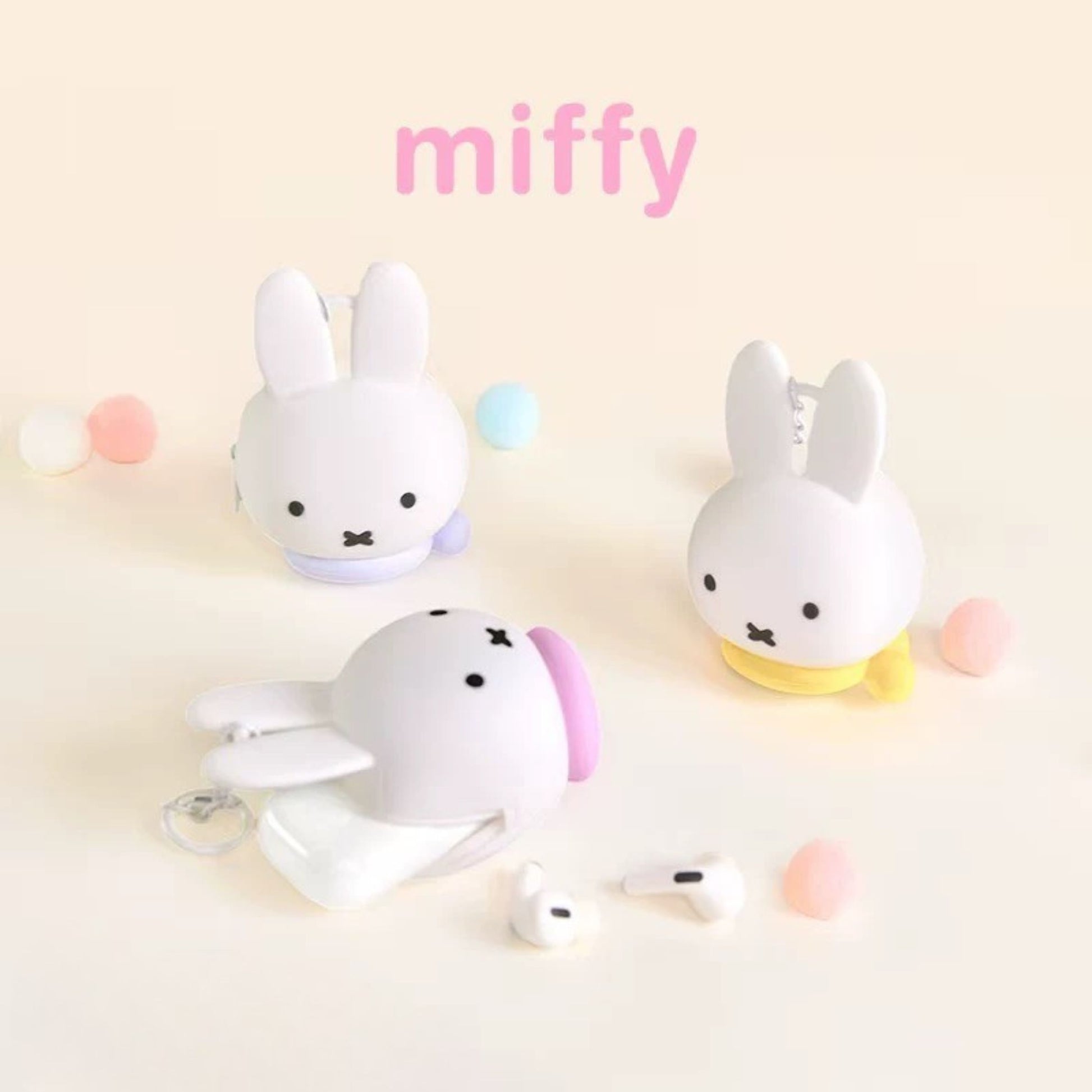 R.UN - Miffy Silicone Coin Purse & Earbud Pouch Blind Box