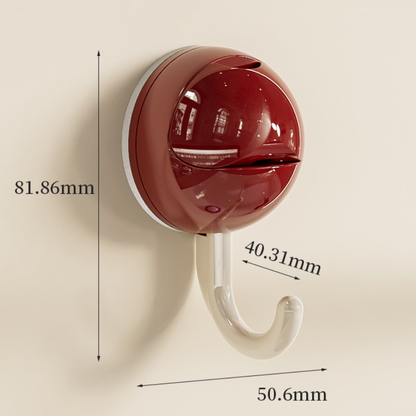 Red Suction Cup No-Drill Hooks