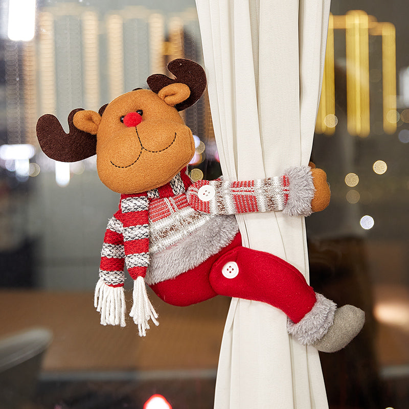 Christmas Curtain Tieback Reindeer