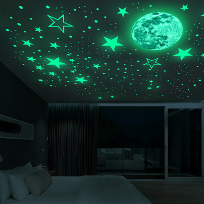 Removable Glow-In-The-Dark Star Wall Stickers
