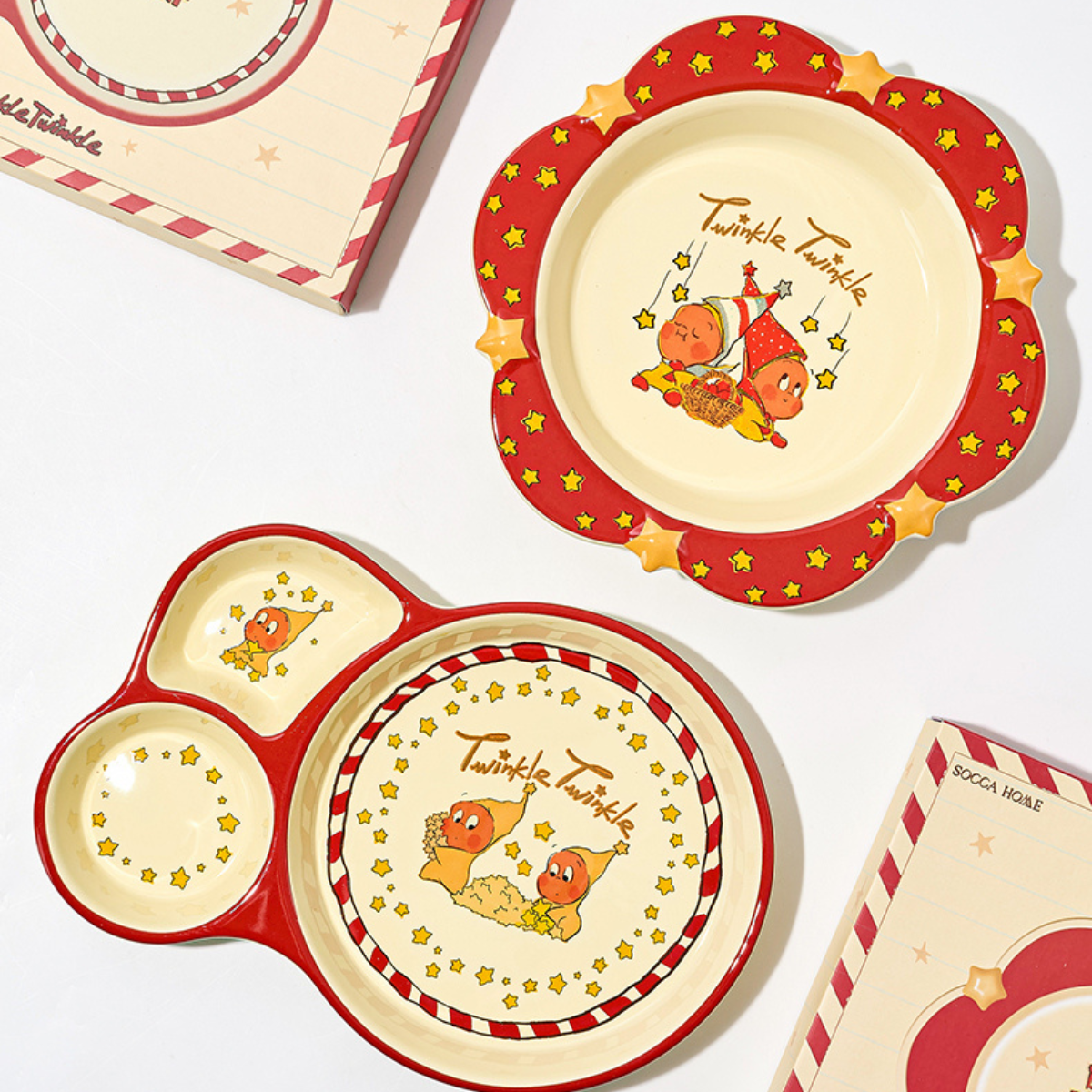 Twinkle Twinkle Divided Dinner Plate