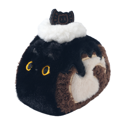 Cat-Themed Tea Time Plush Swiss Roll