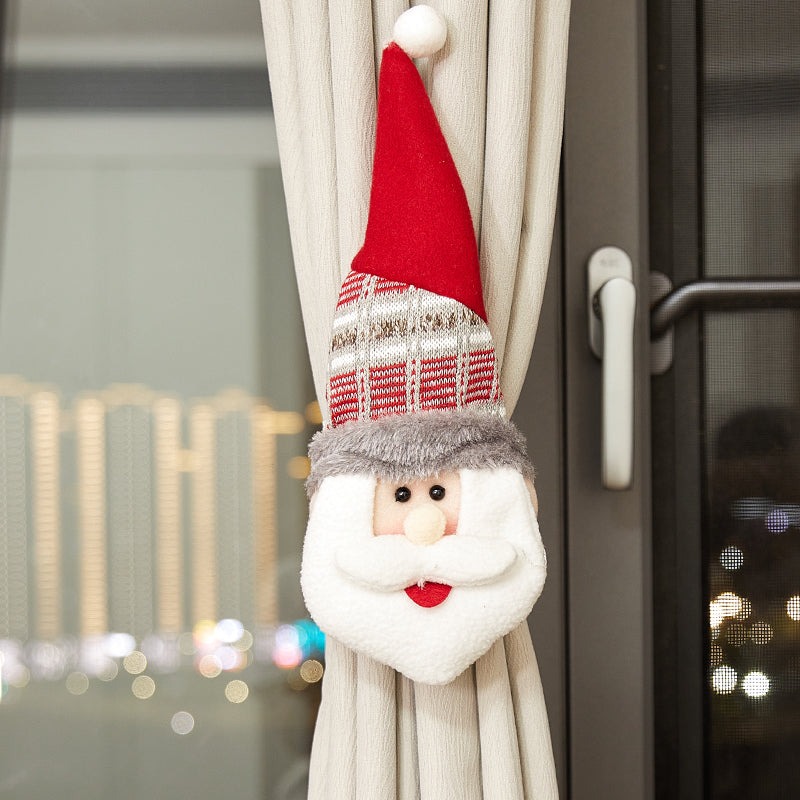 Christmas Curtain Tieback Santa