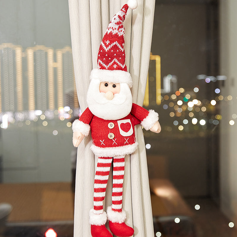 Snowman - Long Legs Christmas Curtain Tieback