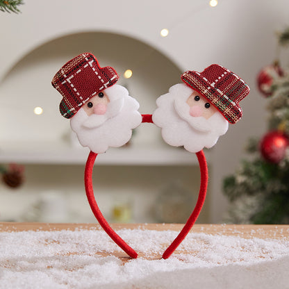Christmas Headband 2 Santas