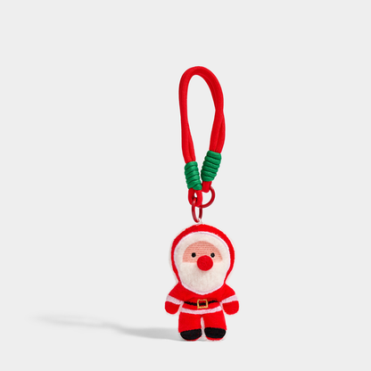 Santa Christmas Plush Bag Charm