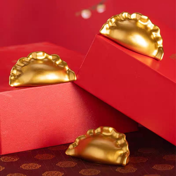 Zhu Bingren Copper - Scholar Dumpling Ornament Decor