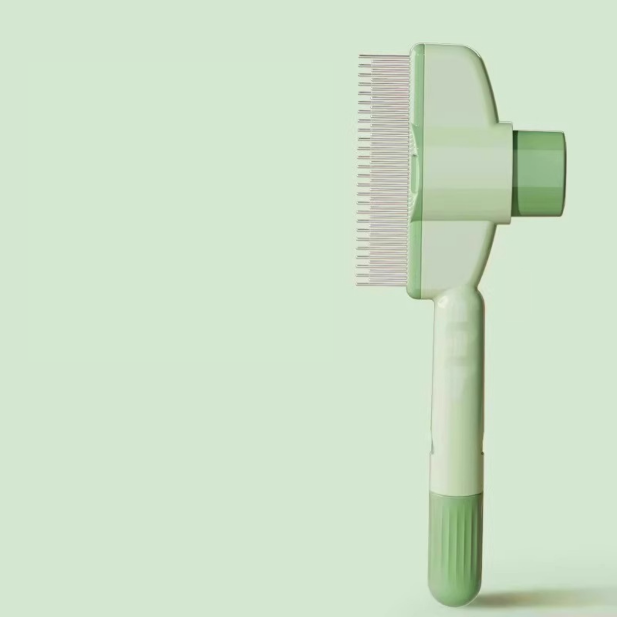 Self-Cleaning Pet Deshedding Comb Green