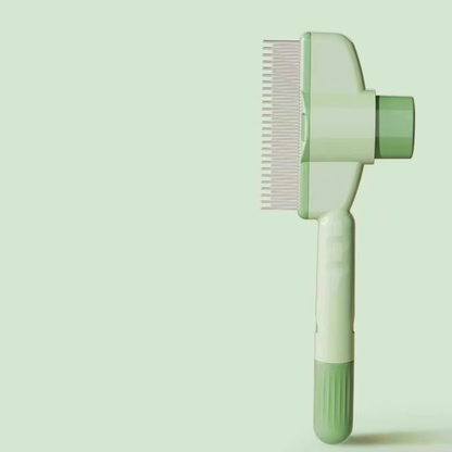 Self-Cleaning Pet Deshedding Comb Green